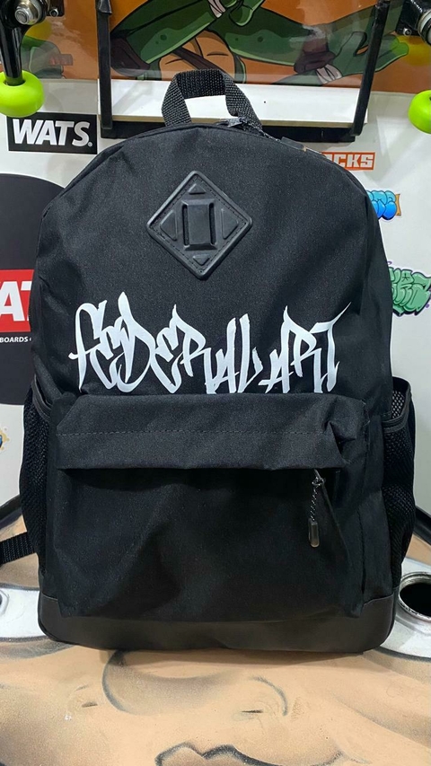 MOCHILA BASIC FEDERAL ART PRETA PIXO – OP16858 - comprar online