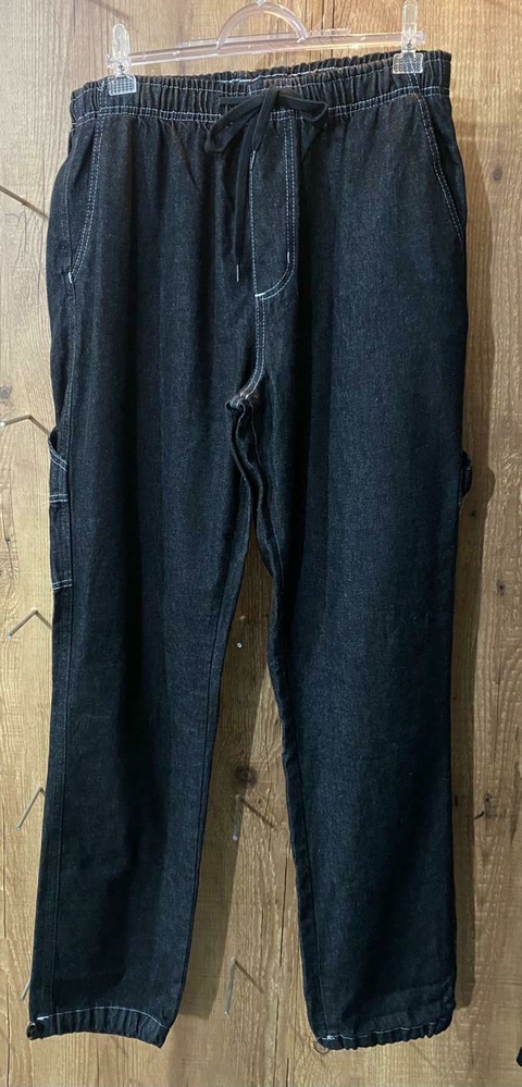 CALÇA FEDERAL ART JEANS BOSS ELÁSTICO PRETO – OP16691 - comprar online