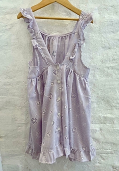 Vestido Gasa Flores Lila en internet
