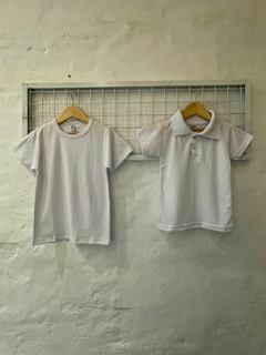 CHOMBA PIQUE BLANCA - tienda online