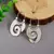 Aros colgantes en espiral vintage estilo minimalista plateados de joyería para mujeres