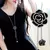 Colgante largo con cadena para suéter de flores rosas de estilo coreano - comprar online