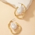Pendientes de Aro con Perlas Falsas Irregulares - comprar online
