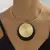 Collar con colgante de huella dactilar vintage chic , gargantilla ajustable de estilo retro