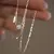 Colgante de circonia de cuatro garras hermoso para niña