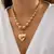 Colgante de corazón de cuentas redondas grandes - comprar online