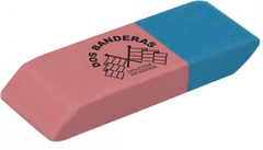 Goma de borrar lapiz-tinta dos banderas