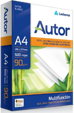 Resma Ledesma Autor 90 grs. A4 x500 h.