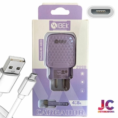 CARGADOR MICRO 4.8 IBEK PASTEL - comprar online