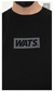 CAMISETA WATS PRETA LOGO EMBORRACHADA - comprar online