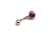 Piercing Ombligo Acero 1 Bolita C/Strass Pink Bag X 24 Unidades