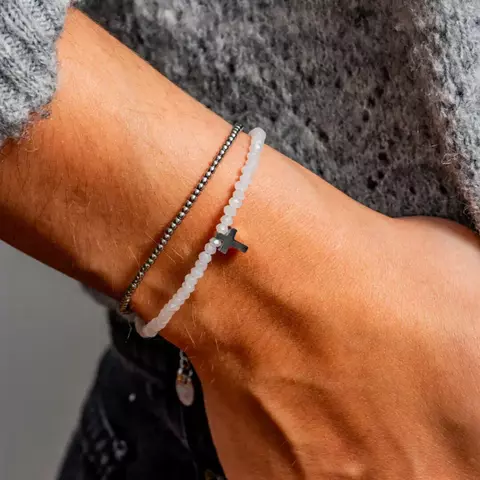 Pulsera Acero Devoción Blanca