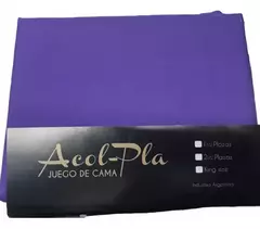 Juego de sabana lisa 1 plaza y media