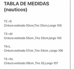 Pantalon Nautico clasico - Marilina