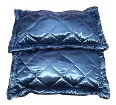 Colcha de Raso 2 plazas y media con 2 almohadones
