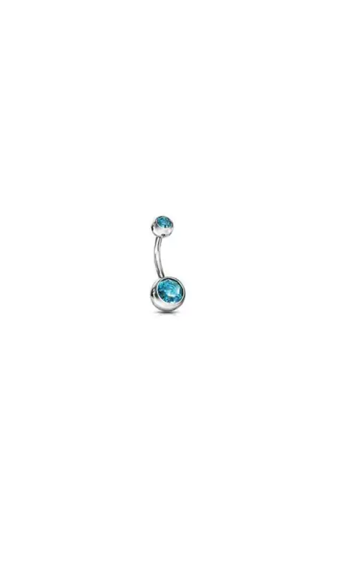 Piercing ombligo strass acero - Craqué Tienda | Joyería Corporal