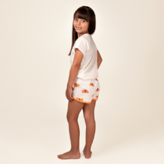 Pijama Short Doll Infantil Feminino Libélulas - La Magie Pijamas