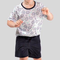 Pijama Infantil Masculino Bikes - comprar online