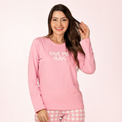 Pijama Longo Adulto Feminino Hugs - comprar online