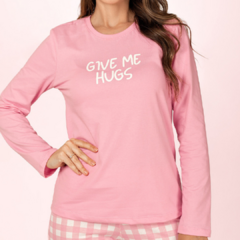 Pijama Longo Adulto Feminino Hugs - La Magie Pijamas