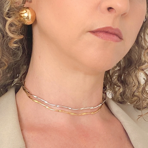 Choker Aro Torcido Gaya - comprar online