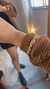 BRACELETE TEXTURIZADO - DOURADO - comprar online