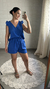 CONJUNTO BLUSA E SHORTS - AZUL ROYAL - We love dress