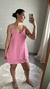 VESTIDO CURTO ALÇA FINA - ROSA - comprar online