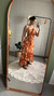 VESTIDO MIDI ENVELOPE - LARANJA - comprar online