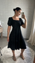 VESTIDO MIDI COM MANGA - PRETO - comprar online