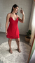 VESTIDO CURTO ALÇA FINA - VERMELHO