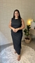 VESTIDO MIDI RETO - PRETO na internet