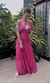 VESTIDO LONGO COM DECOTE - PINK - We love dress