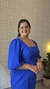 VESTIDO CURTO COM MANGA 3/4 - AZUL - We love dress