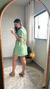 VESTIDO CURTO COM MANGA - VERDE na internet