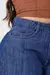 BERMUDA JEANS MEIA COXA MOM CINTURA ALTA - COR AZUL MEDIO na internet