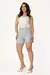 BERMUDA JEANS MEIA COXA MOM CINTURA ALTA - COR CINZA - comprar online