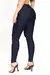 CALCA JEANS SKINNY MODELADORA CINTURA ALTA LEVANTA BUMBUM - JEANS ESCURO - loja online