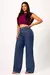 CALCA JEANS WIDE LEG MODELADORA DE CORTE SOFISTICADO E CINTURA ALTA - AZUL MEDIO - comprar online