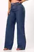 CALCA JEANS WIDE LEG MODELADORA DE CORTE SOFISTICADO E CINTURA ALTA - AZUL MEDIO na internet