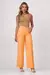 CALCA JEANS WIDE LEG MODELADORA DE CORTE SOFISTICADO E CINTURA ALTA - COR LARANJA - comprar online