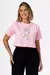 CROPPED MARGARIDA QUEEN STRAS - COR ROSA BEBE - comprar online