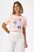 CROPPED MINNIE MOUSE CIRCULOS LACOS - COR SALMAO - comprar online