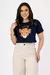 CROPPED SIMBA COROA - COR AZUL MARINHO - comprar online