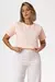 CROPPED SIMPLICIDADE ENCANTA ALTO RELEVO - COR SALMAO - comprar online