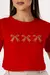 CROPPED TRES LACOS STRASS - COR VERMELHO RUBI na internet