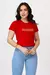 T-SHIRT AMOUR PARIS LANTEJOULAS BORDADO - COR VERMELHO RUBI - comprar online