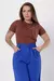 T-SHIRT LACO STRAS - CHOCOLATE na internet