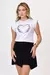 T-SHIRT MUSCLE TEE CORACAO FLORES PEROLAS - COR BRANCO - comprar online