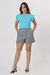 T-SHIRT MUSCLE TEE DEUS E BOM FLORES APLICACAO - COR AZUL CLARO - Natasha Closet